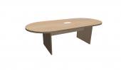 8 Person Maple Racetrack Conference Table